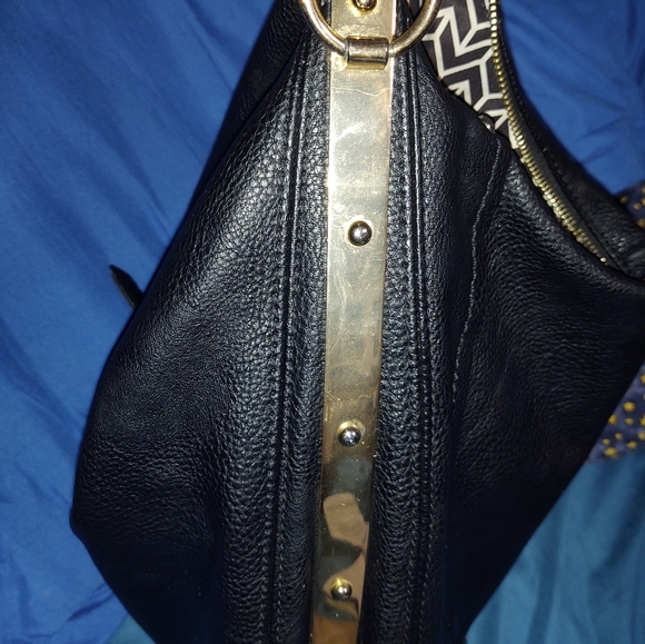 Black Leather MMS Bag - Picture 3 of 5